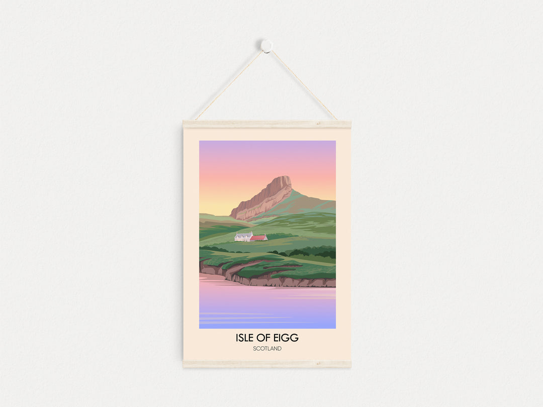 Isle of Eigg Scotland Travel Poster