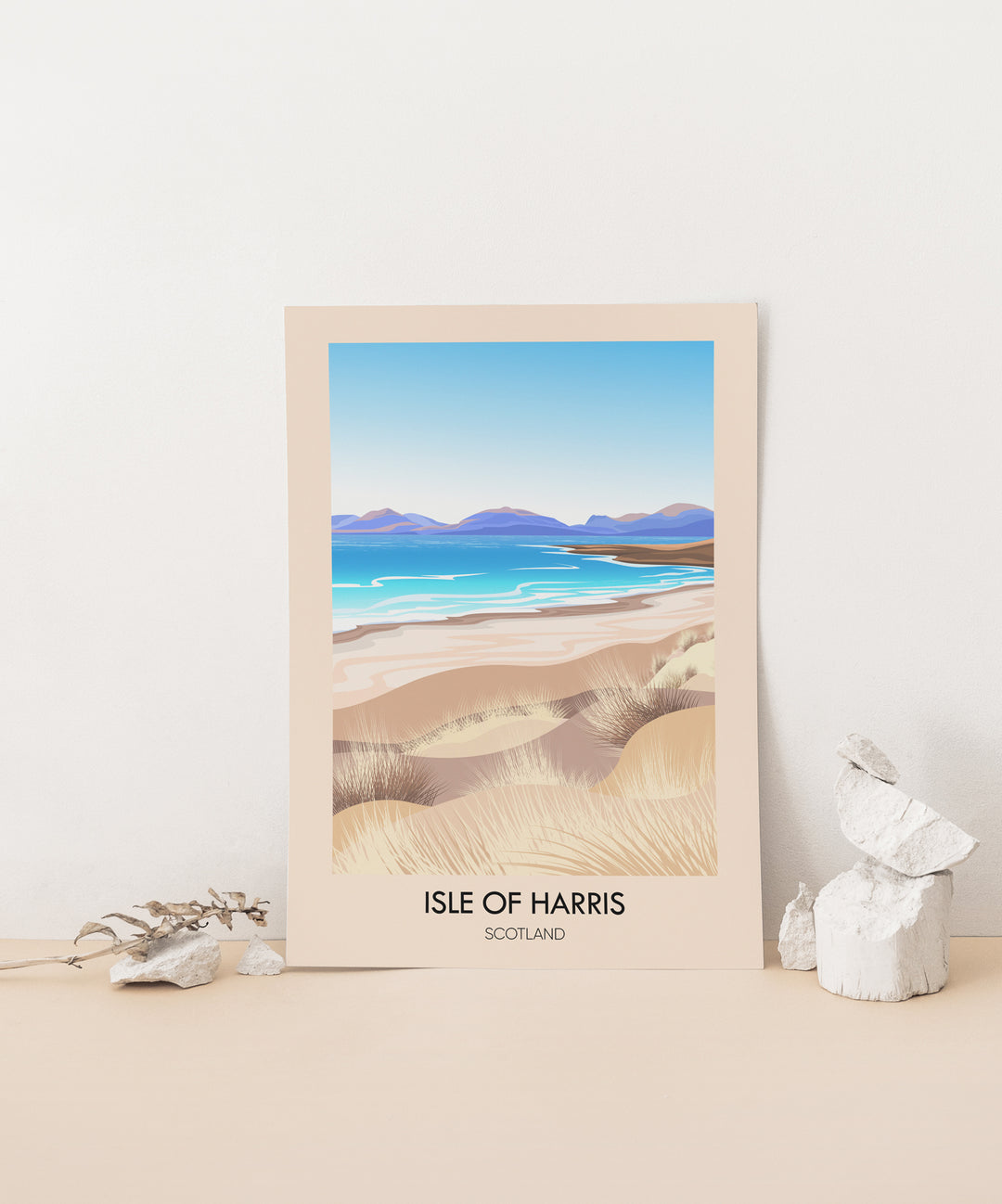 Isle of Harris Scotland Travel Poster