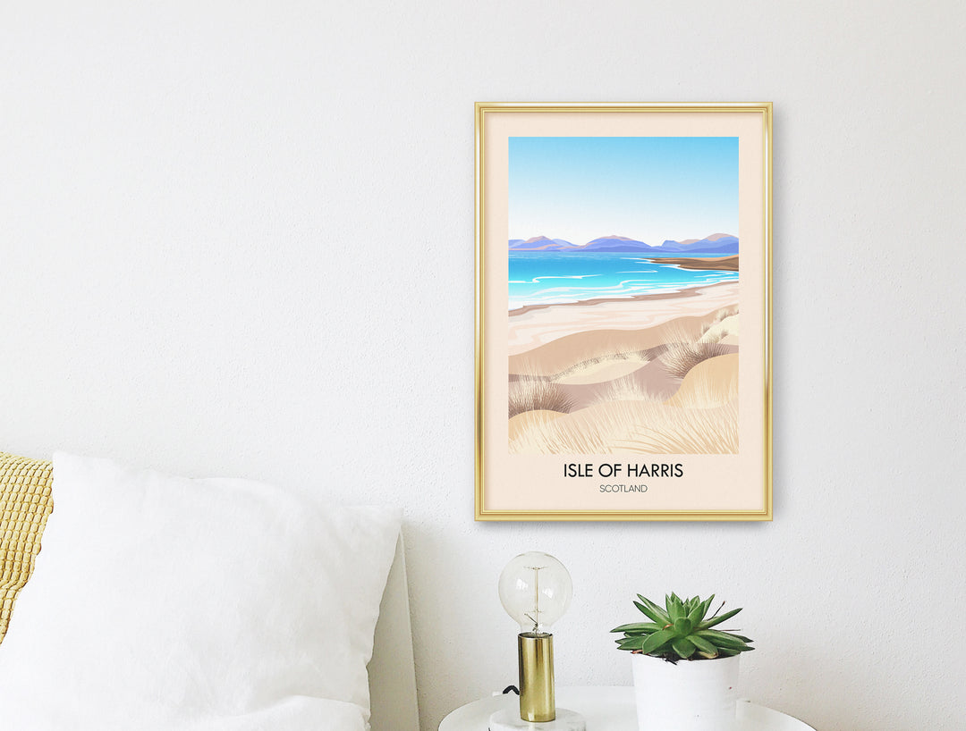 Isle of Harris Scotland Travel Poster