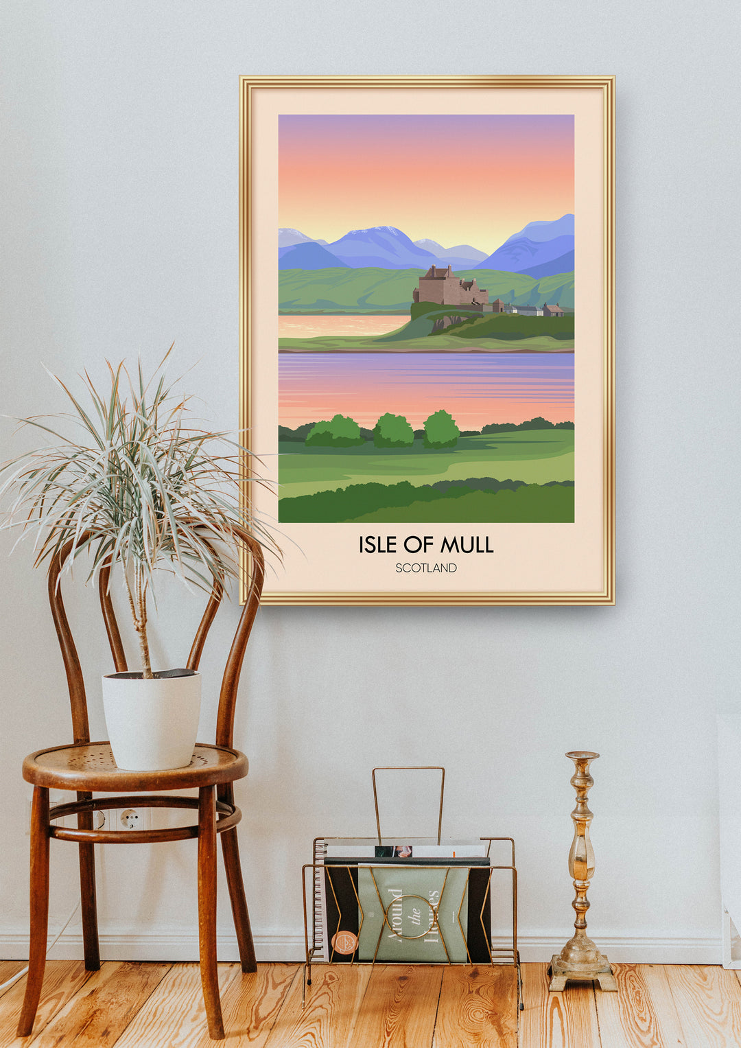 Isle of Mull Scotland Travel Poster