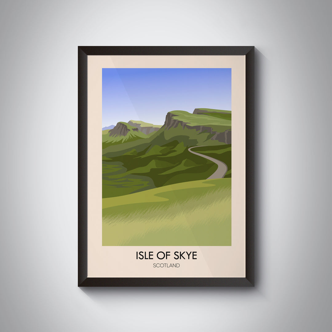 Isle of Skye Scotland Travel Poster