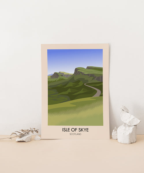 Isle of Skye Scotland Travel Poster