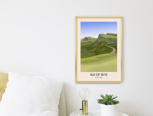 Isle of Skye Scotland Travel Poster