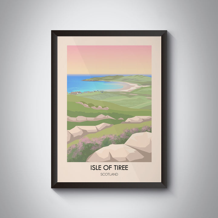 Isle of Tiree Scotland Travel Poster