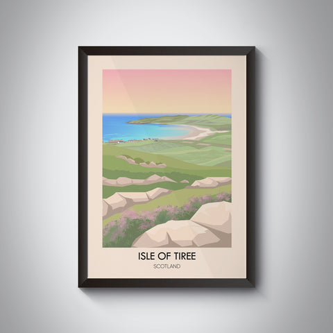 Isle of Tiree Scotland Travel Poster