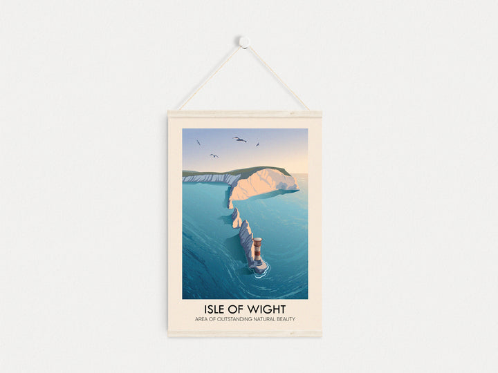 Isle of Wight AONB Travel Poster