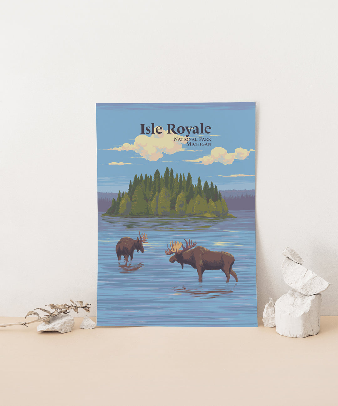 Isle Royale National Park Travel Poster