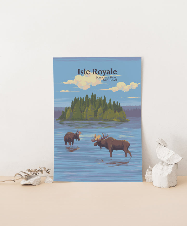 Isle Royale National Park Travel Poster