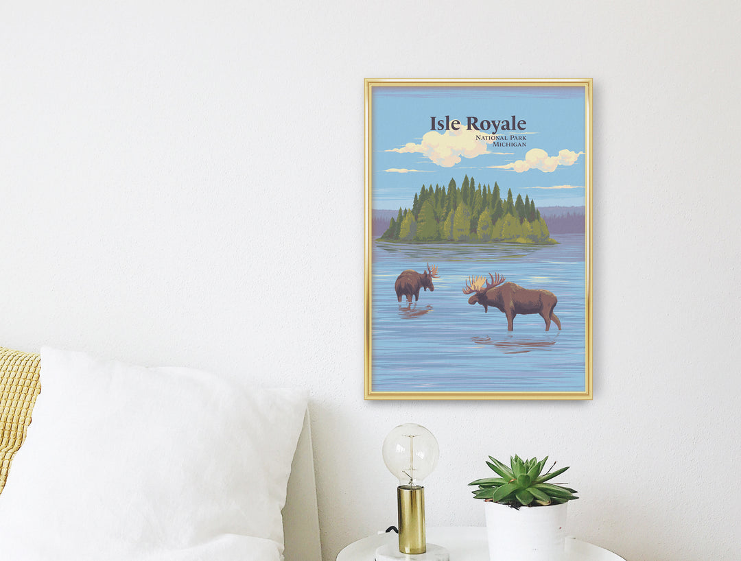 Isle Royale National Park Travel Poster