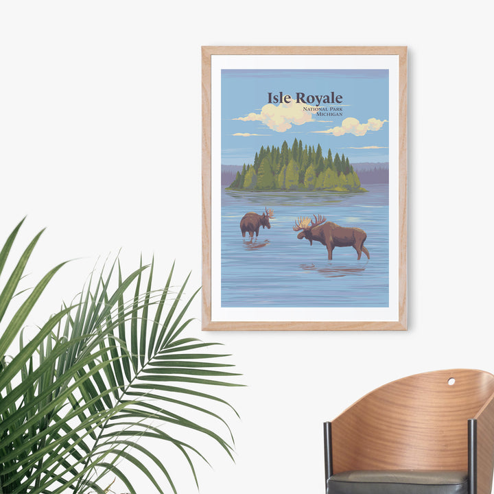 Isle Royale National Park Travel Poster