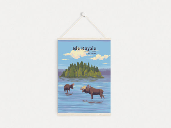 Isle Royale National Park Travel Poster