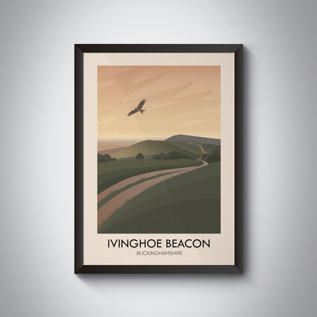 Ivinghoe Beacon Buckinghamshire Travel Poster