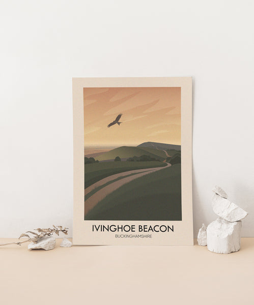 Ivinghoe Beacon Buckinghamshire Travel Poster