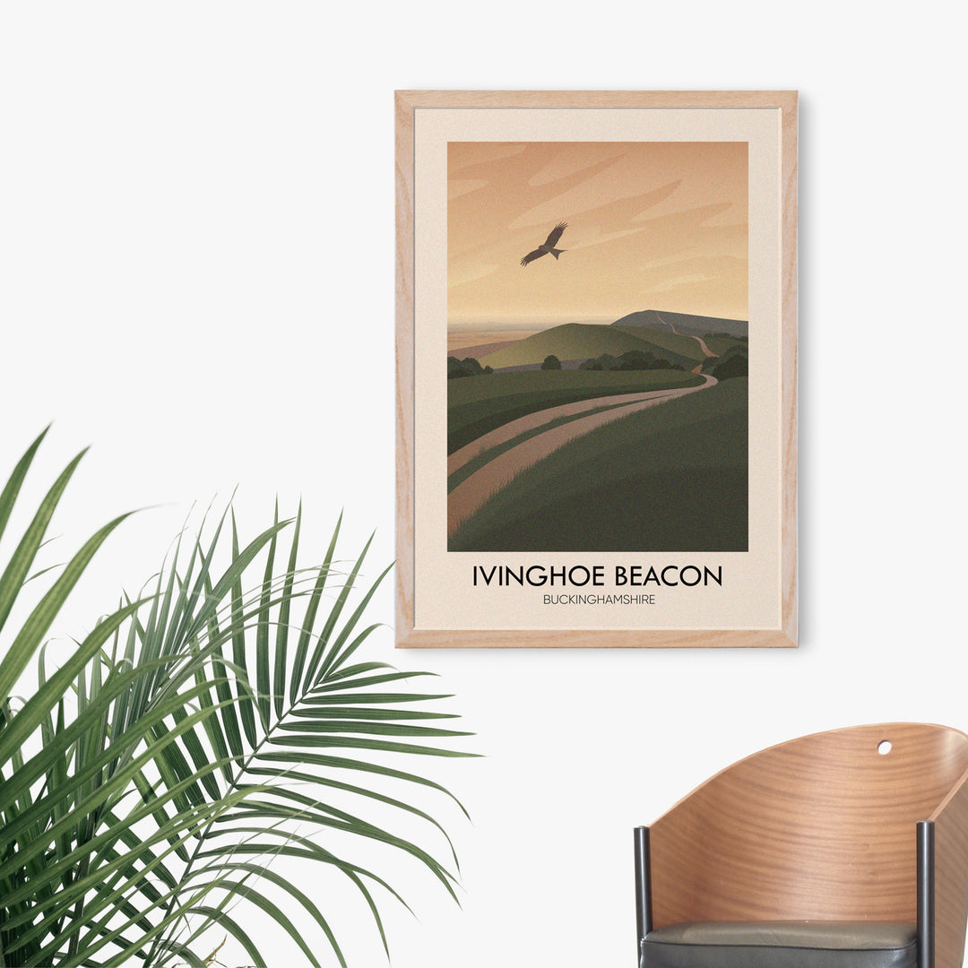 Ivinghoe Beacon Buckinghamshire Travel Poster