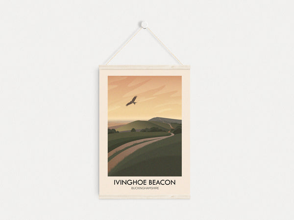 Ivinghoe Beacon Buckinghamshire Travel Poster