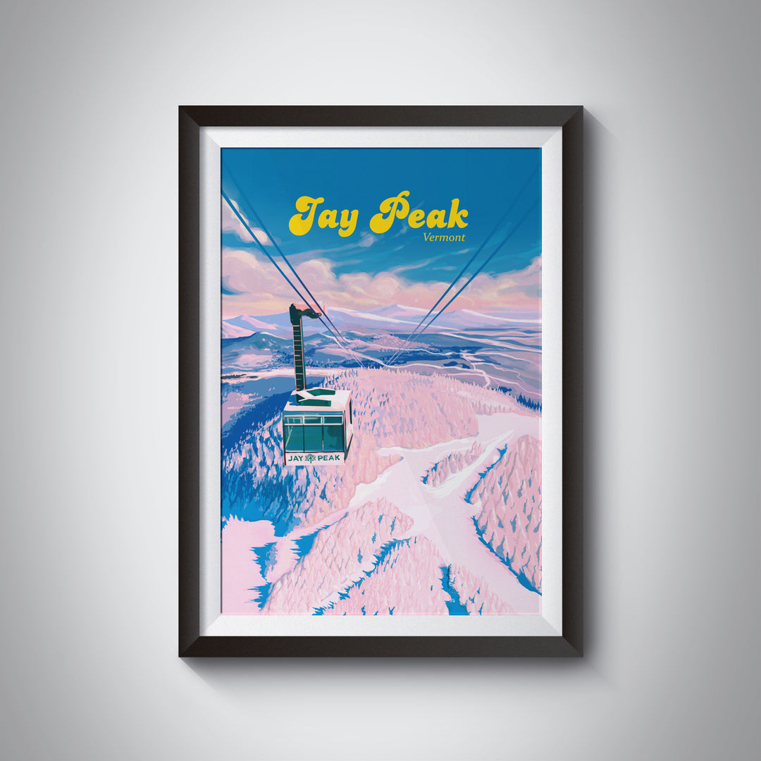 Jay Peak Vermont Ski Resort Travel Poster