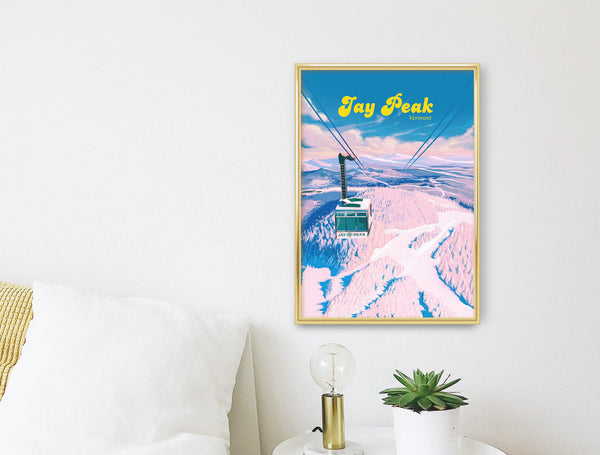 Jay Peak Vermont Ski Resort Travel Poster