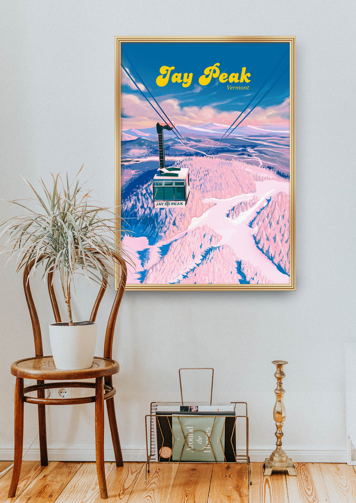 Jay Peak Vermont Ski Resort Travel Poster