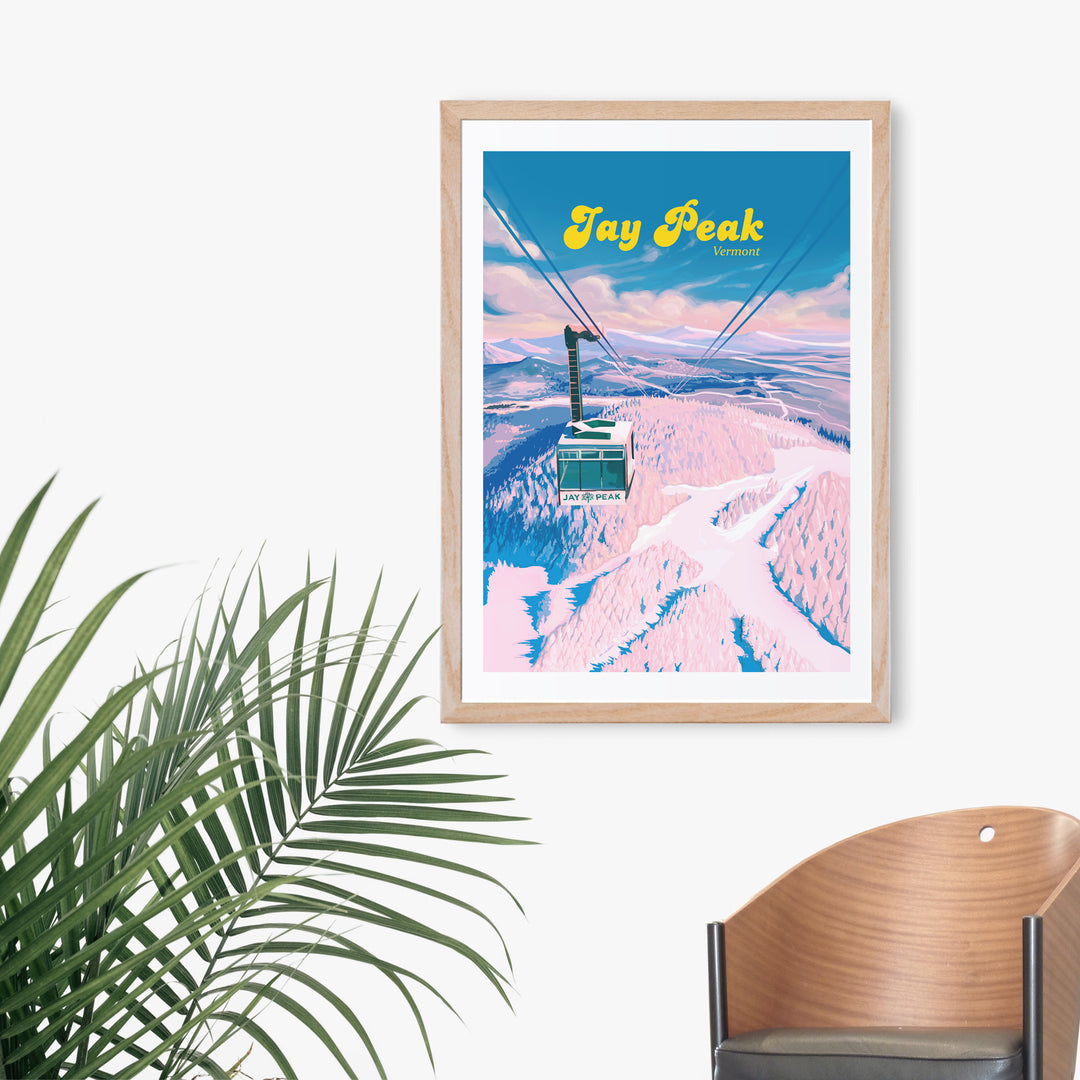 Jay Peak Vermont Ski Resort Travel Poster