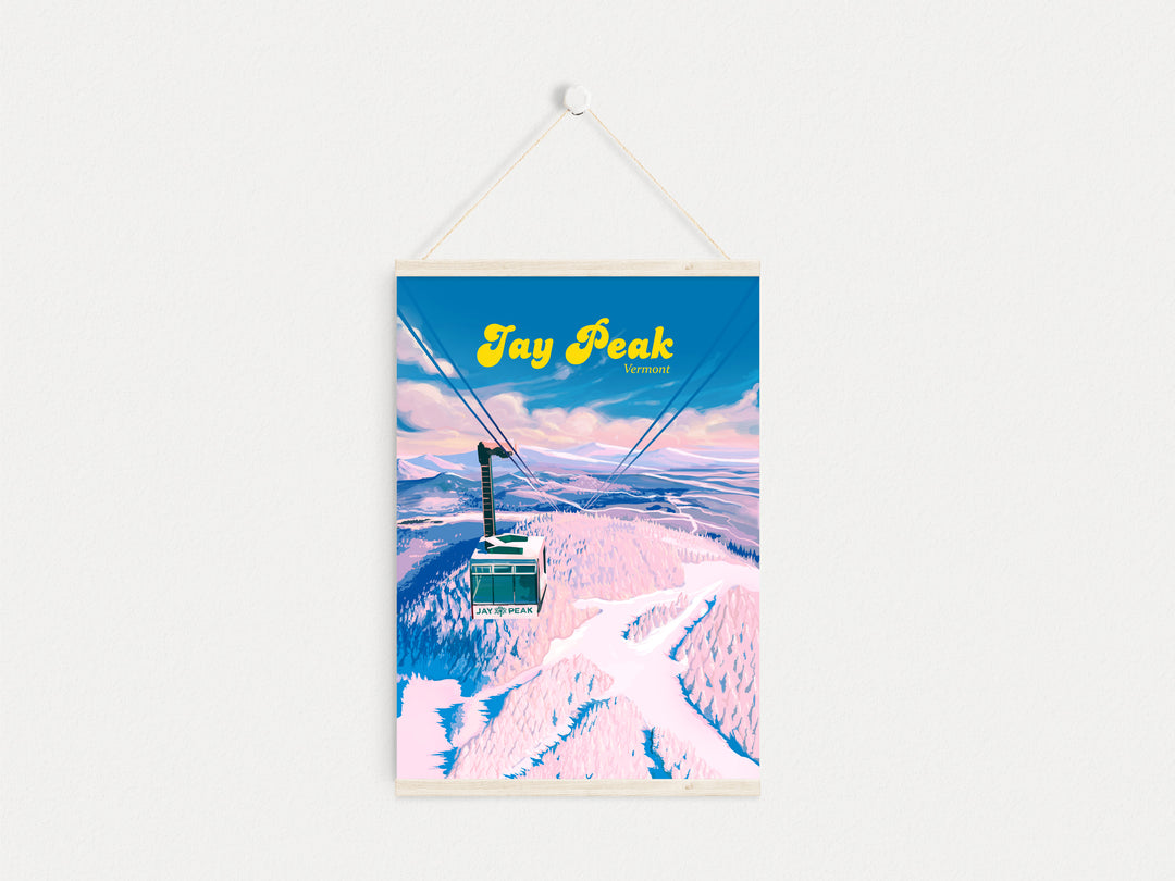 Jay Peak Vermont Ski Resort Travel Poster