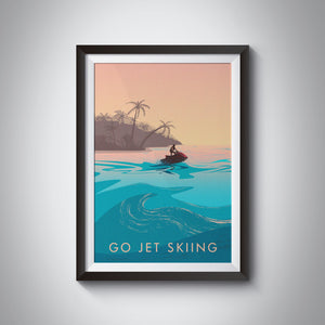 Go Jet Skiing Travel Poster
