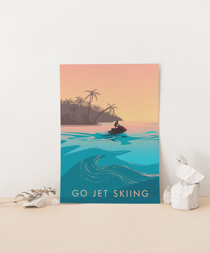 Go Jet Skiing Travel Poster