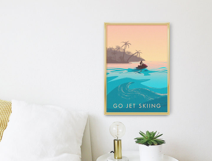 Go Jet Skiing Travel Poster