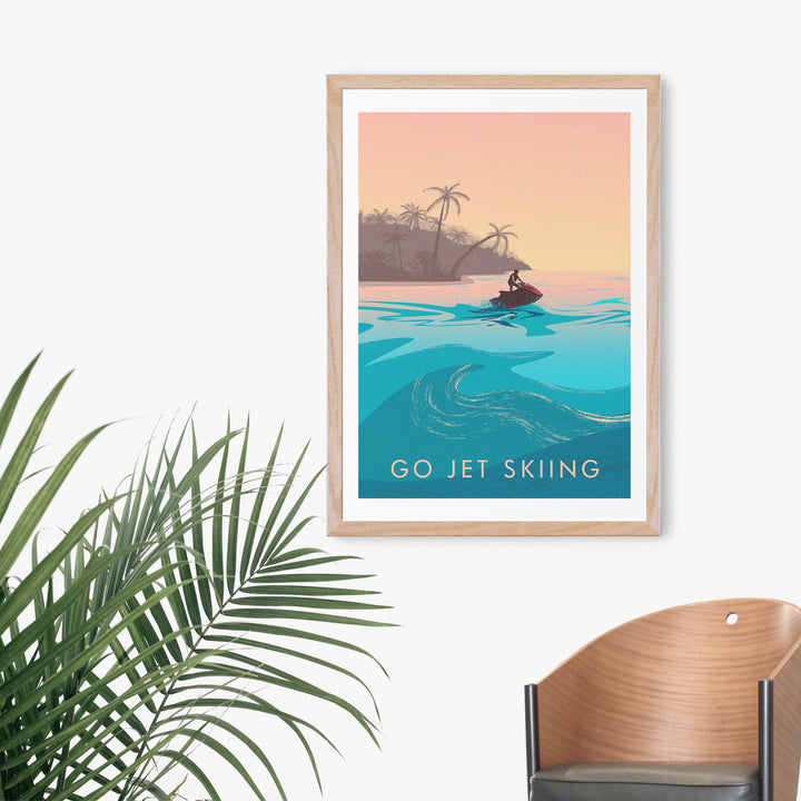 Go Jet Skiing Travel Poster