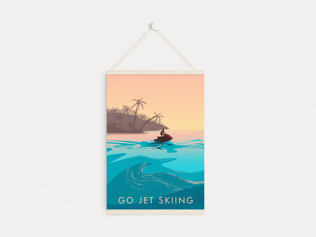 Go Jet Skiing Travel Poster