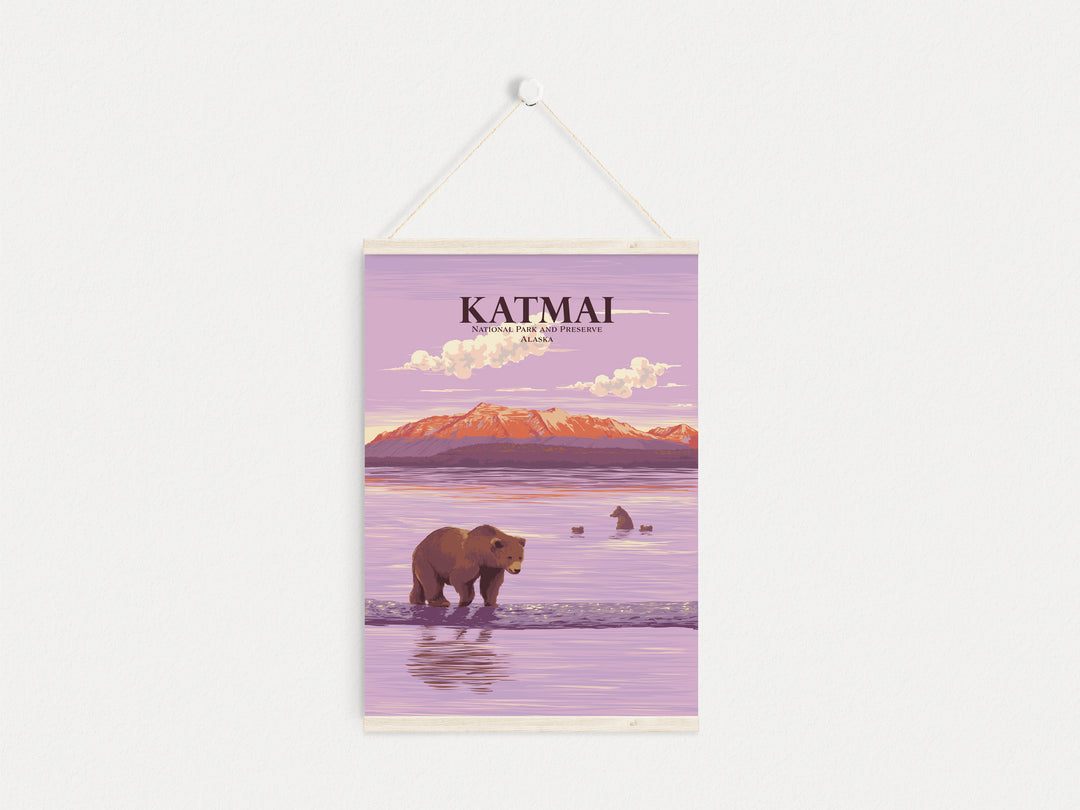 Katmai National Park and Preserve Travel Poster