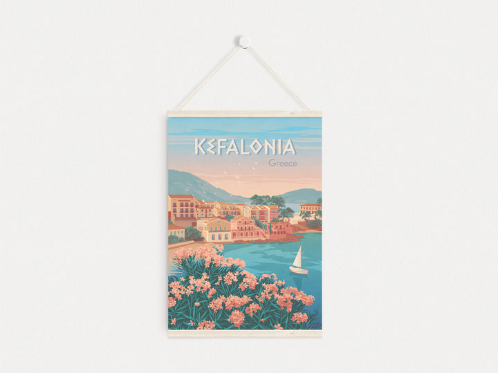 Kefalonia Greece Travel Poster