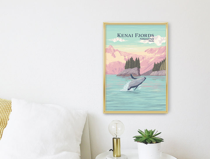 Kenai Fjords National Park Travel Poster