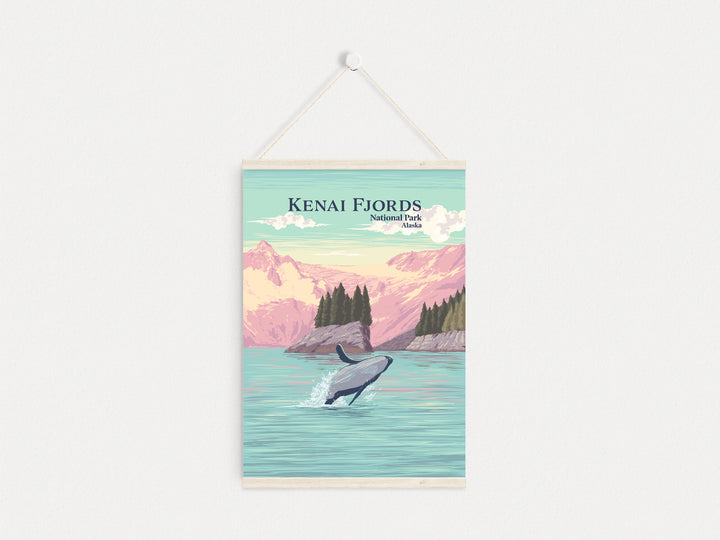 Kenai Fjords National Park Travel Poster