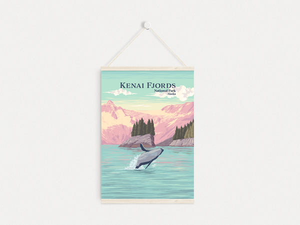 Kenai Fjords National Park Travel Poster