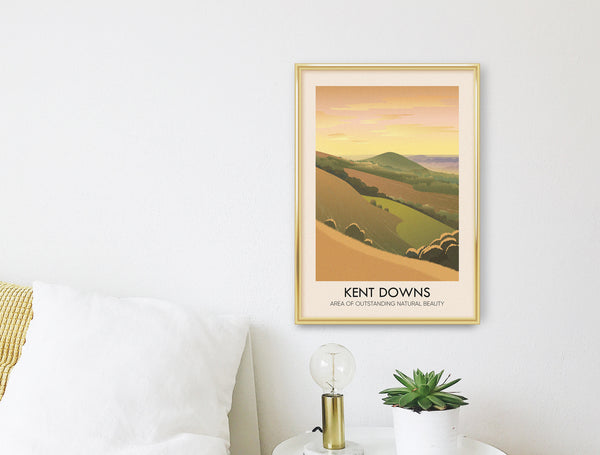 Kent Downs AONB Travel Poster