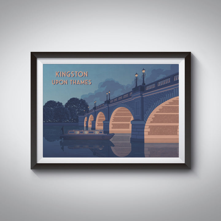 Kingston Upon Thames London Travel Poster