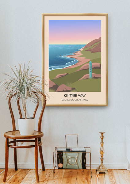 Kintyre Way Scotland's Great Trails Poster