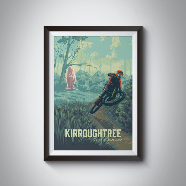 Kirroughtree Mountain Biking Travel Poster