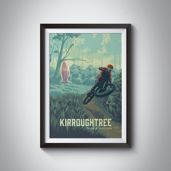 Kirroughtree Mountain Biking Travel Poster