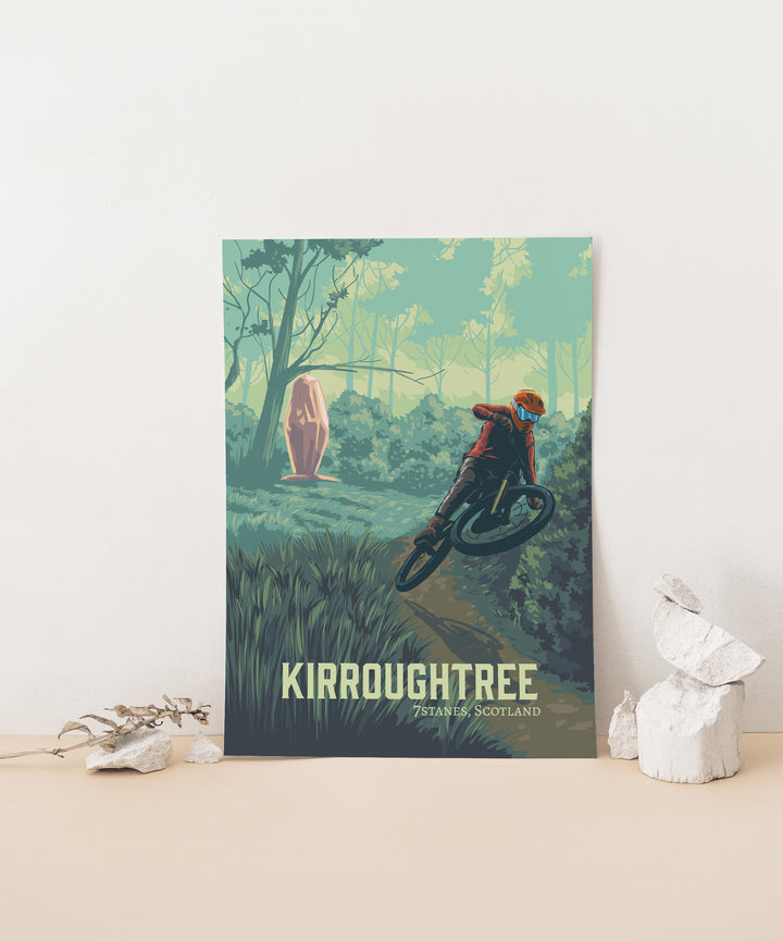 Kirroughtree Mountain Biking Travel Poster