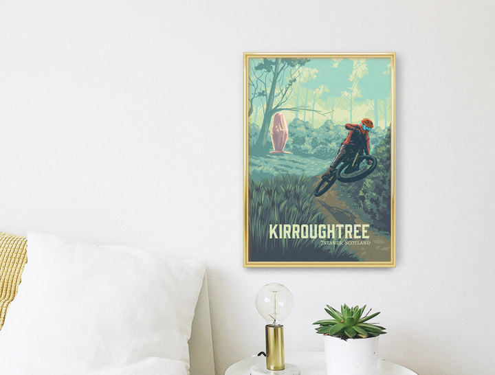 Kirroughtree Mountain Biking Travel Poster