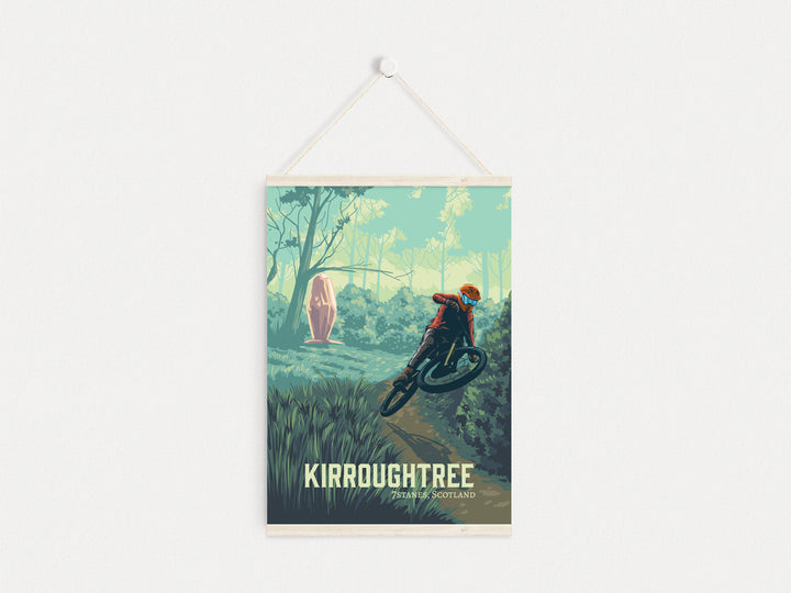 Kirroughtree Mountain Biking Travel Poster