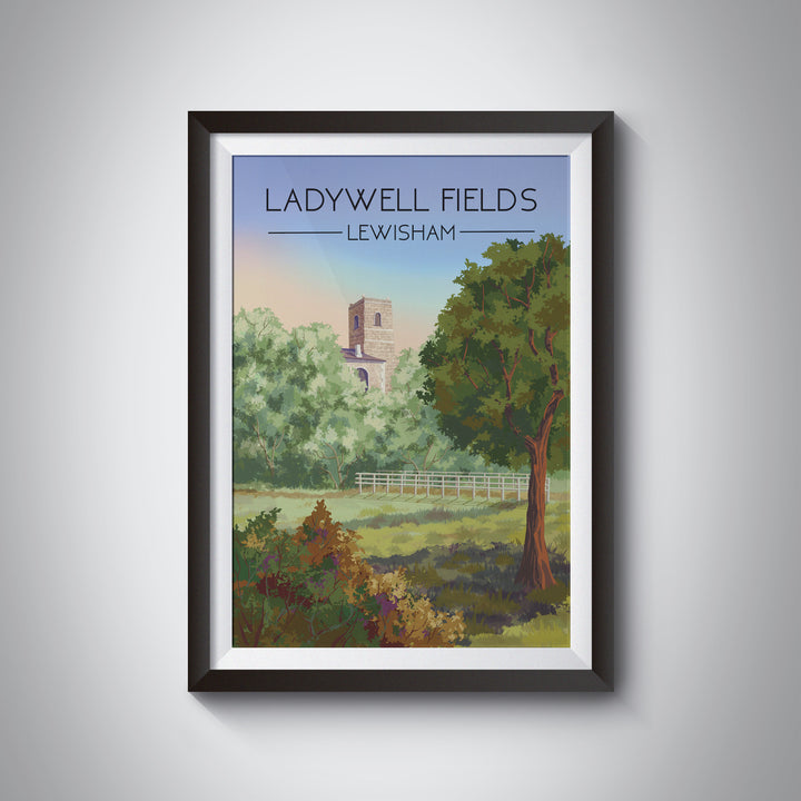 Ladywell Fields London Travel Poster