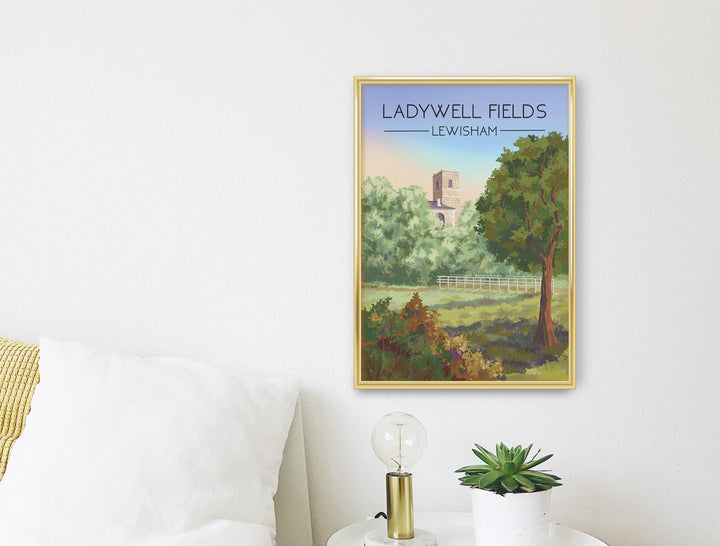 Ladywell Fields London Travel Poster