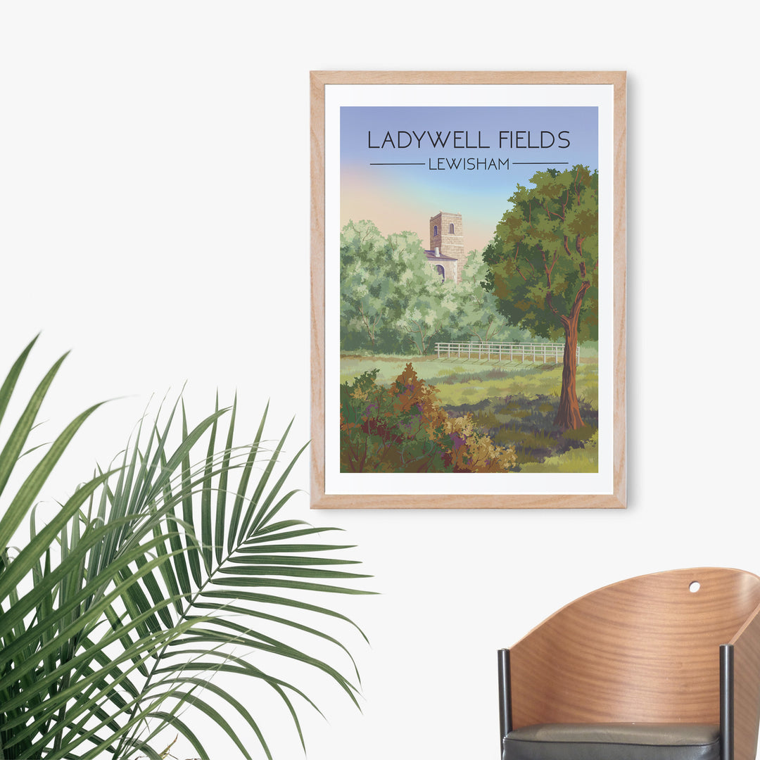 Ladywell Fields London Travel Poster