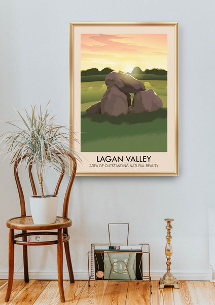 Lagan Valley AONB Travel Poster