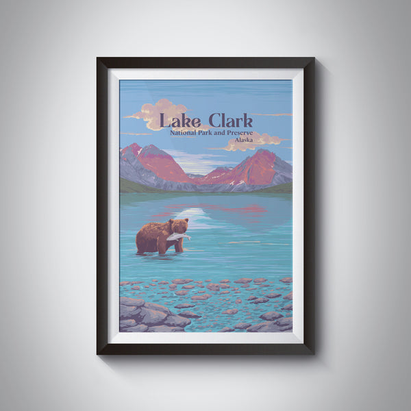 Lake Clark National Park and Preserve Travel Poster