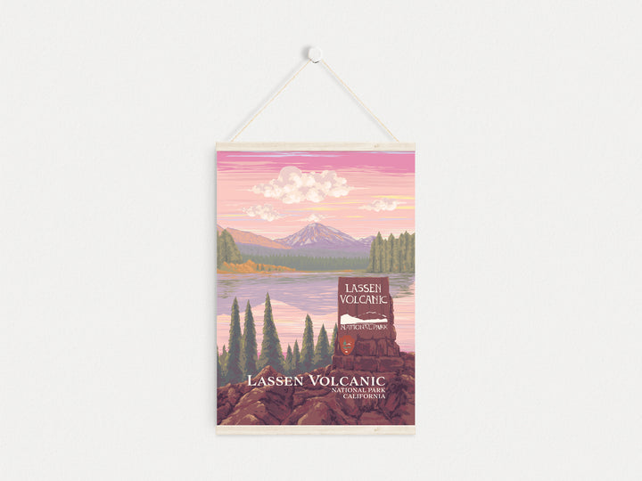 Lassen Volcanic National Park Travel Poster