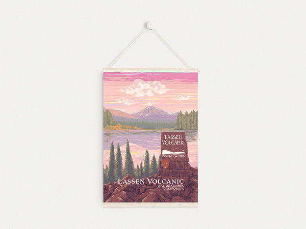 Lassen Volcanic National Park Travel Poster