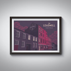 Leadmill Sheffield Travel Poster